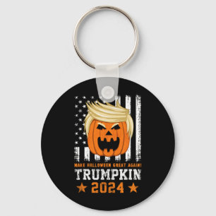Trumpkin 2024 Usa Make Halloween Great Again Funny Key Ring