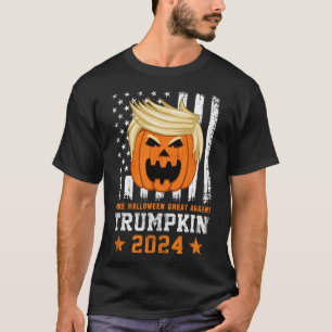 Trumpkin 2024 Usa Make Halloween Great Again Funny T-Shirt
