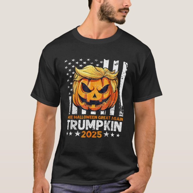 Trumpkin 2025 USA Make Halloween Great Again T-Shirt (Front)
