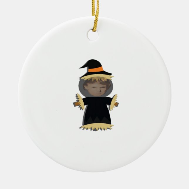 Trumpkin - Best Halloween Costume Ceramic Tree Decoration (Front)