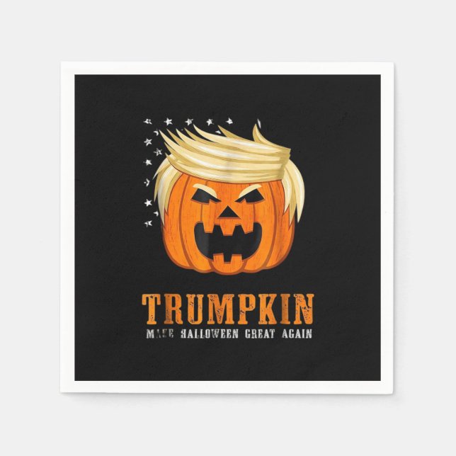 Trumpkin - Best Halloween Costume Tri-Blend Napkin (Front)