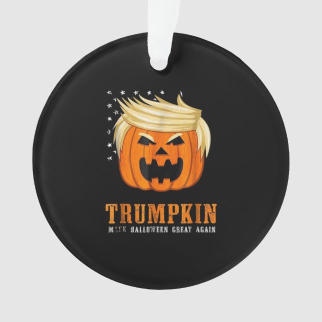 Trumpkin - Best Halloween Costume Tri-Blend Ornament (Front)
