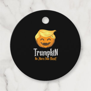 Trumpkin Boo Sheet Funny Halloween Favour Tags