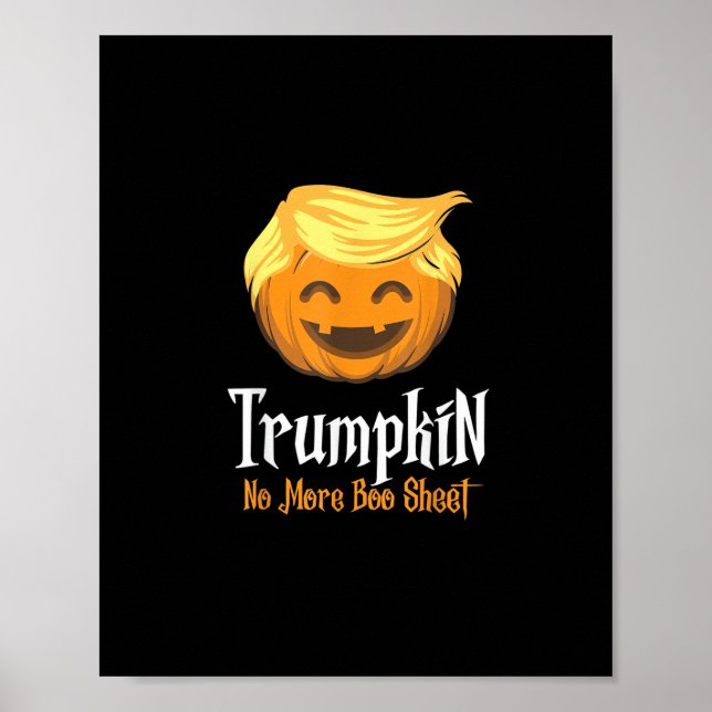 Trumpkin  Boo Sheet Funny Halloween Poster (Front)