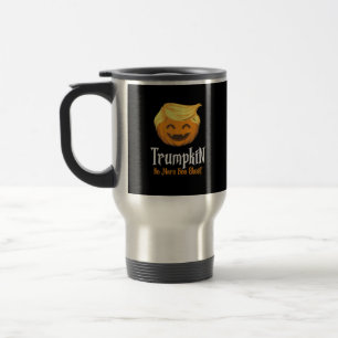Trumpkin Boo Sheet Funny Halloween Travel Mug