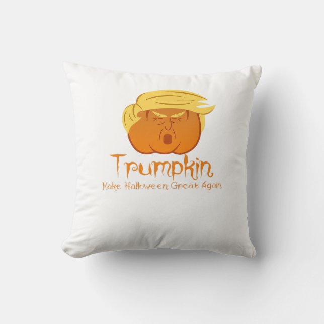 Trumpkin Classic & Funny Design For Halloween Cushion (Front)