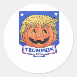 Trumpkin Classic – Funny Halloween Quote Classic Round Sticker