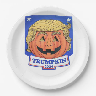 Trumpkin Classic – Funny Halloween Quote Paper Plate