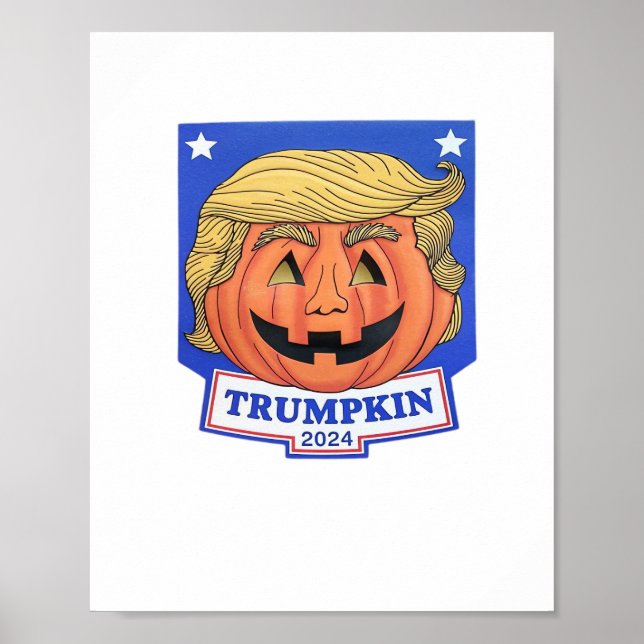 Trumpkin Classic – Funny Halloween Quote Poster (Front)