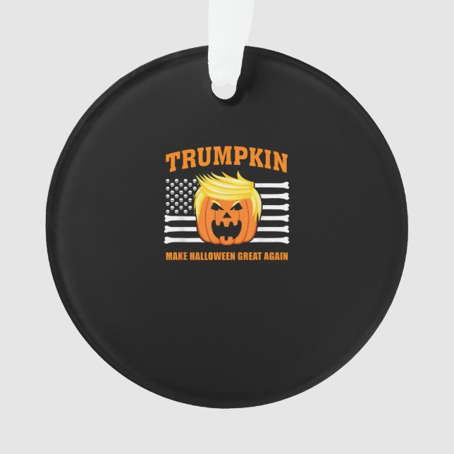Trumpkin Classic Halloween - Make Halloween Great  Ornament (Front)