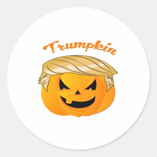 Trumpkin Classic – Political Parody Classic Round Sticker (Front)
