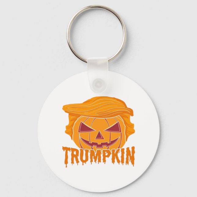 Trumpkin Classic – Pumpkin President Style Key Ring (Front)