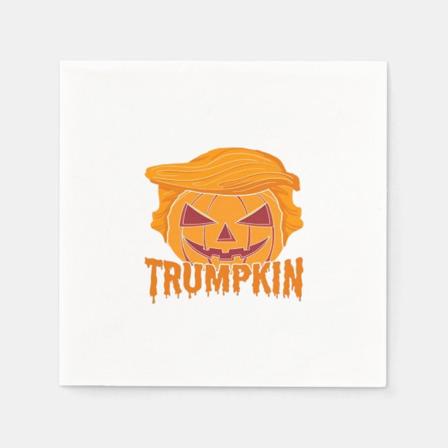 Trumpkin Classic – Pumpkin President Style Napkin (Front)