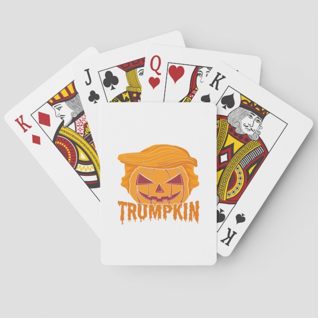 Trumpkin Classic – Pumpkin President Style Playing Cards (Back)