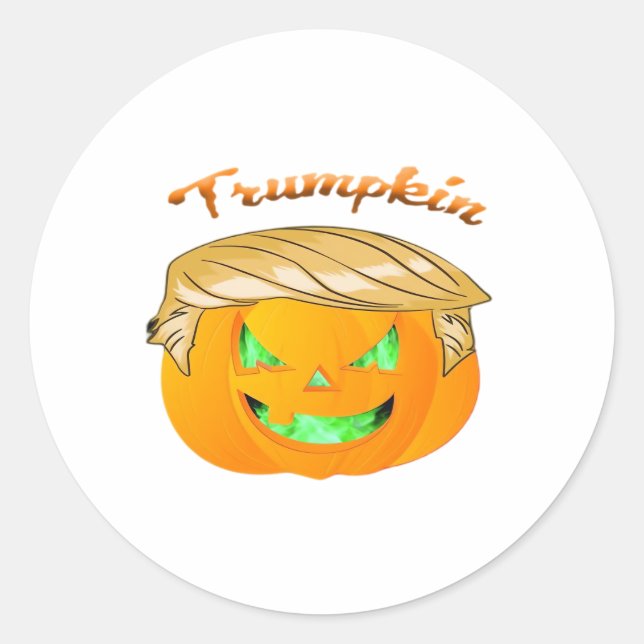 Trumpkin Classic – Sloth in a MAGA Hat Classic Round Sticker (Front)
