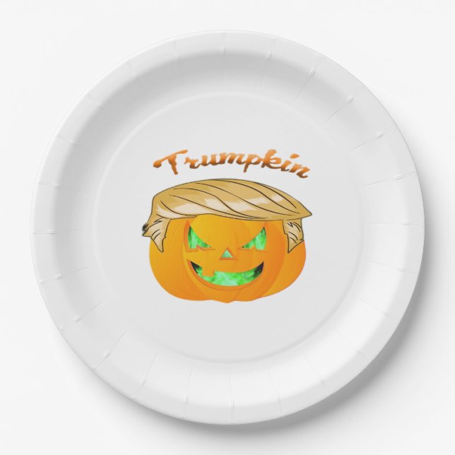 Trumpkin Classic – Sloth in a MAGA Hat Paper Plate (Front)