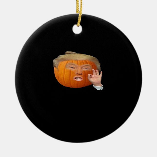 Trumpkin Design Basic & Classic Ceramic Tree Decoration (Front)