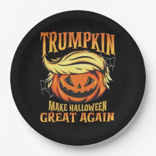 Trumpkin - Donald Make Halloween Great Again Paper Plate