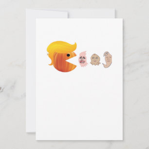 Trumpkin Eating Democrats Classic – Satirical Hall Holiday Card