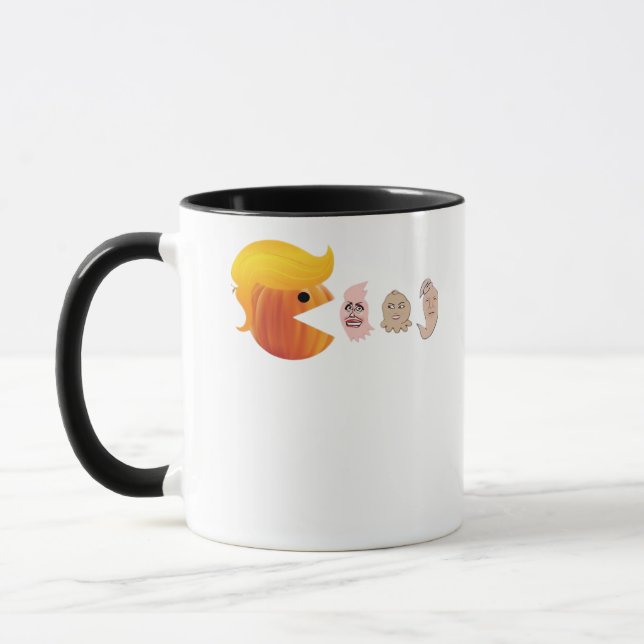Trumpkin Eating Democrats Classic – Satirical Hall Mug (Left)