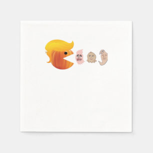 Trumpkin Eating Democrats Classic – Satirical Hall Napkin