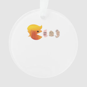 Trumpkin Eating Democrats Classic – Satirical Hall Ornament