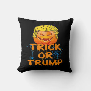 Trumpkin Funny Design For Halloween Cushion