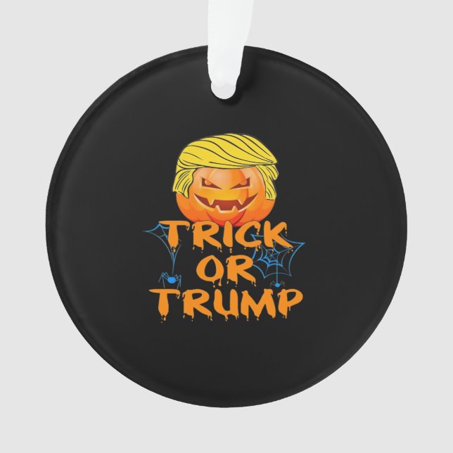 Trumpkin Funny Design For Halloween Ornament (Front)