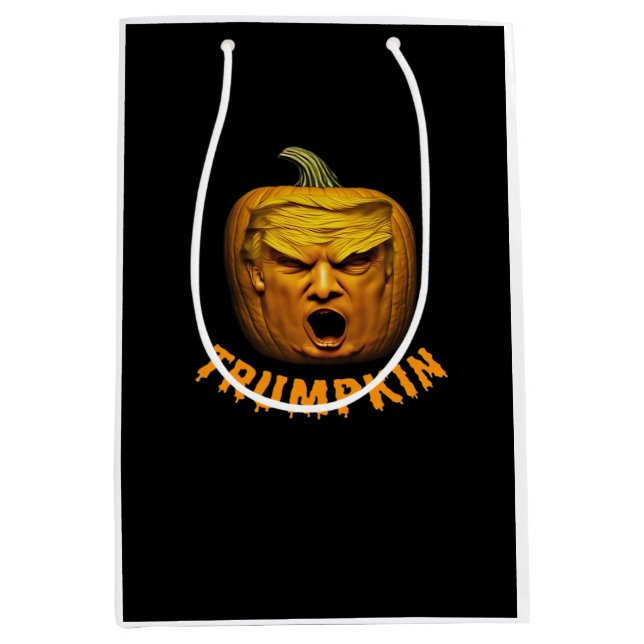 Trumpkin – Funny Donald Pumpkin Halloween Classic Medium Gift Bag (Front)