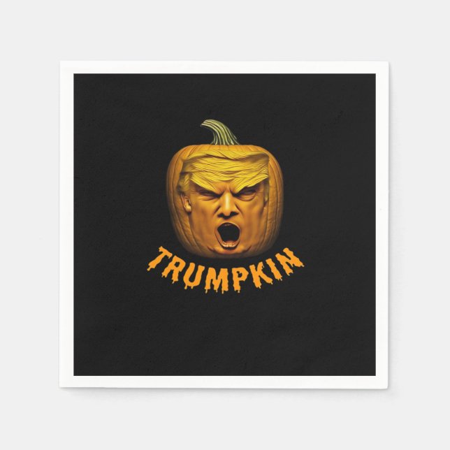 Trumpkin – Funny Donald Pumpkin Halloween Classic Napkin (Front)