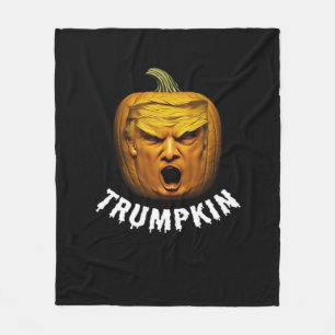 Trumpkin – Funny Donald  Pumpkin Halloween  Fleece Blanket