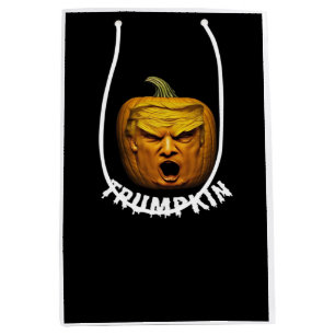 Trumpkin – Funny Donald  Pumpkin Halloween  Medium Gift Bag