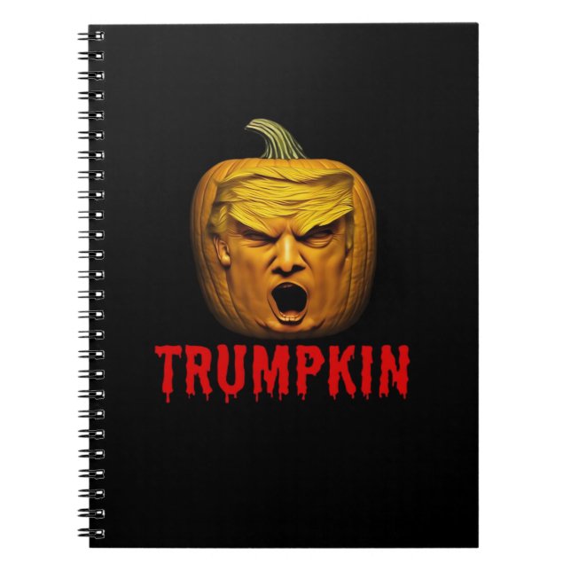 Trumpkin – Funny Donald Pumpkin Halloween  Notebook (Front)