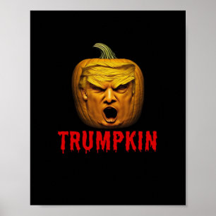 Trumpkin – Funny Donald Pumpkin Halloween  Poster