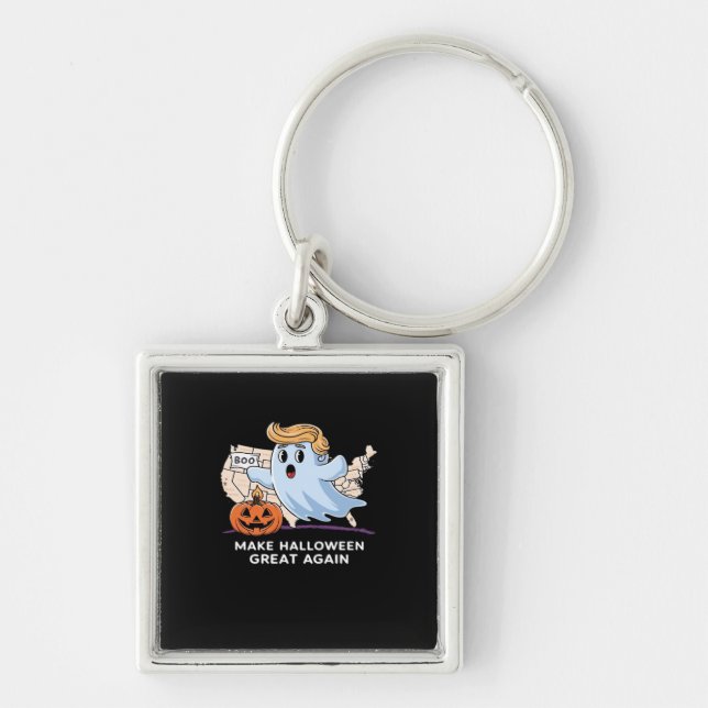 Trumpkin Funny Halloween Boo - Make Halloween Grea Key Ring (Front)