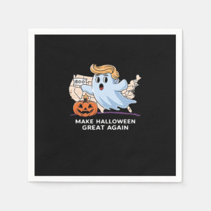 Trumpkin Funny Halloween Boo - Make Halloween Grea Napkin
