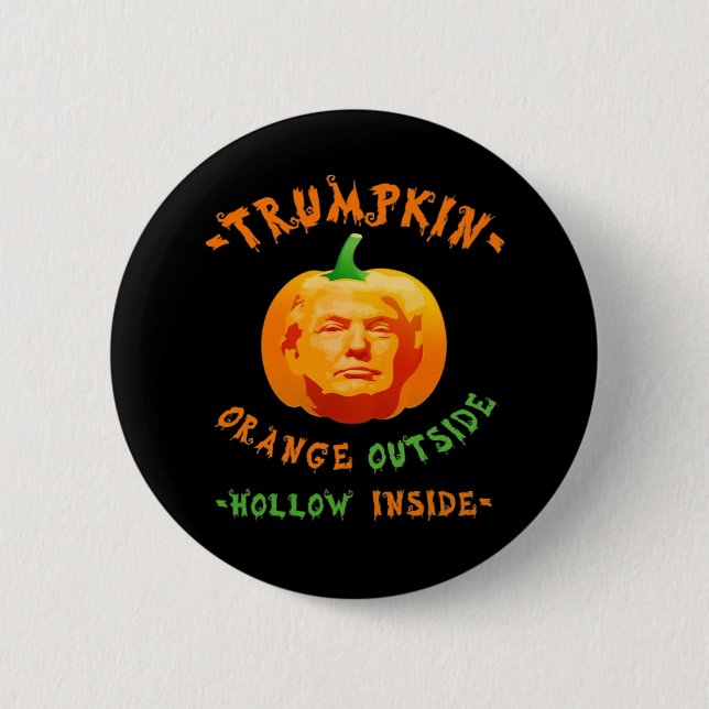 Trumpkin Funny Halloween Classic 6 Cm Round Badge (Front)
