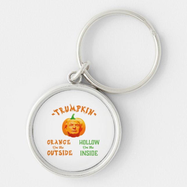 Trumpkin Funny Halloween Classic Key Ring (Front)