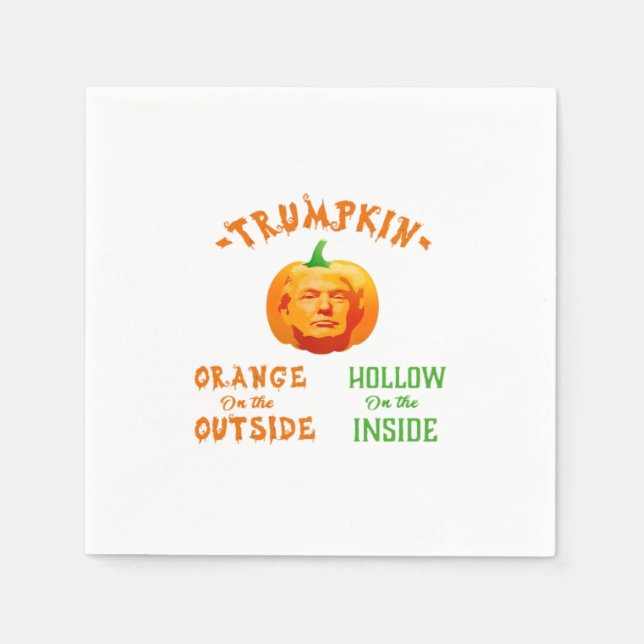 Trumpkin Funny Halloween Classic Napkin (Front)