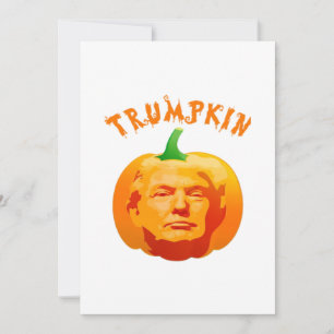 Trumpkin Funny Halloween Costume – Retro MAGA Styl Holiday Card