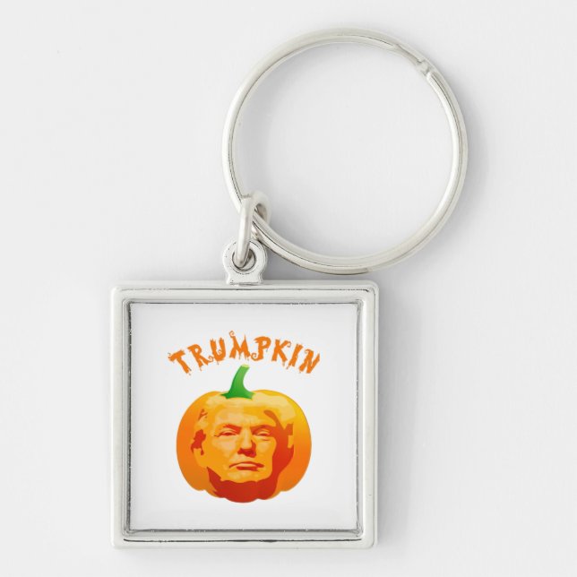 Trumpkin Funny Halloween Costume – Retro MAGA Styl Key Ring (Front)