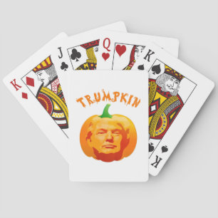 Trumpkin Funny Halloween Costume – Retro MAGA Styl Playing Cards