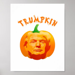 Trumpkin Funny Halloween Costume – Retro MAGA Styl Poster