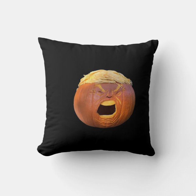 Trumpkin - Funny Halloween Cushion (Front)