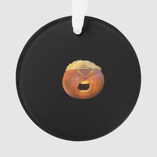 Trumpkin - Funny Halloween Ornament (Front)