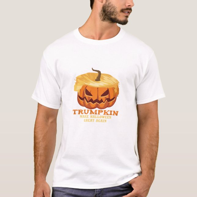 Trumpkin Funny Halloween Pumpkin – Classic Costume T-Shirt (Front)