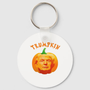Trumpkin Funny Halloween – Spooky Parody Edition Key Ring