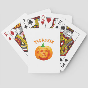 Trumpkin Funny Halloween – Spooky Parody Edition Playing Cards