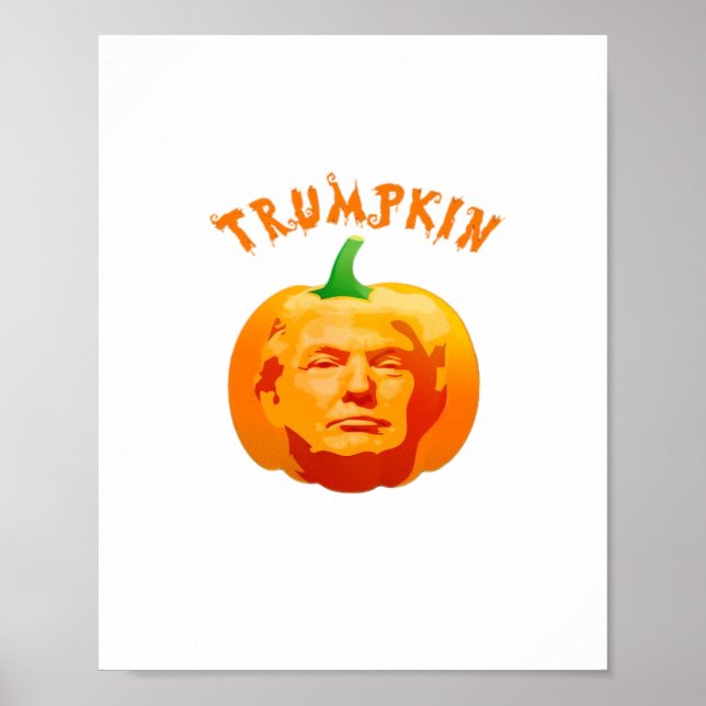 Trumpkin Funny Halloween – Spooky Parody Edition Poster (Front)