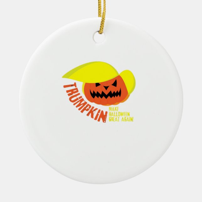 Trumpkin – Funny Mash Ceramic Tree Decoration (Front)